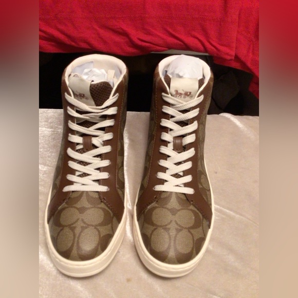 COACH High Top Sneakers SZ 11 B NWT - Picture 1 of 6